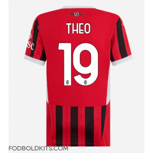 AC Milan Theo Hernandez #19 Hjemmebanetrøje Dame 2024-25 Kortærmet